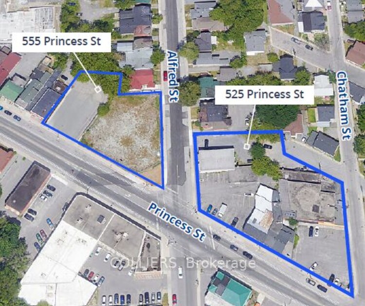 525 & 555 Princess St, Kingston, Ontario, East of Sir John A. Blvd