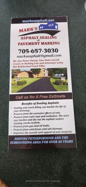 N/A Mark's Asphalt Sealing & Pavement Marking, Peterborough, Ontario