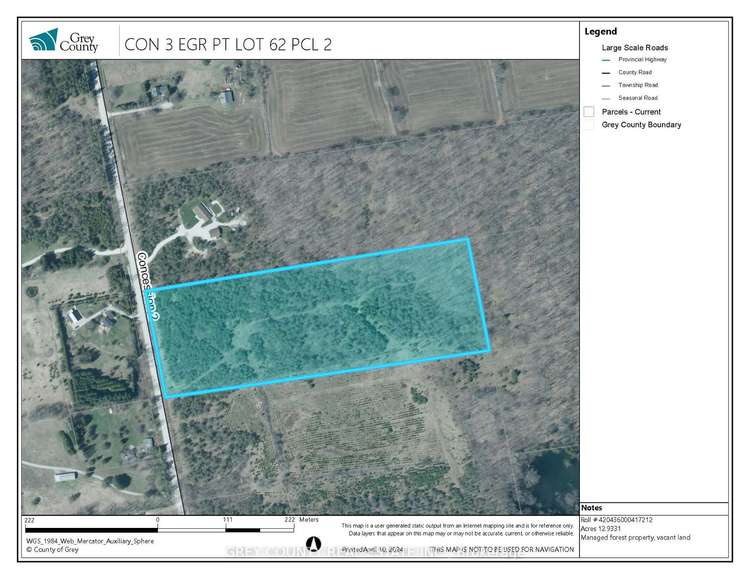 PCL 2 Concession 2 Rd, Chatsworth, Ontario, Rural Chatsworth