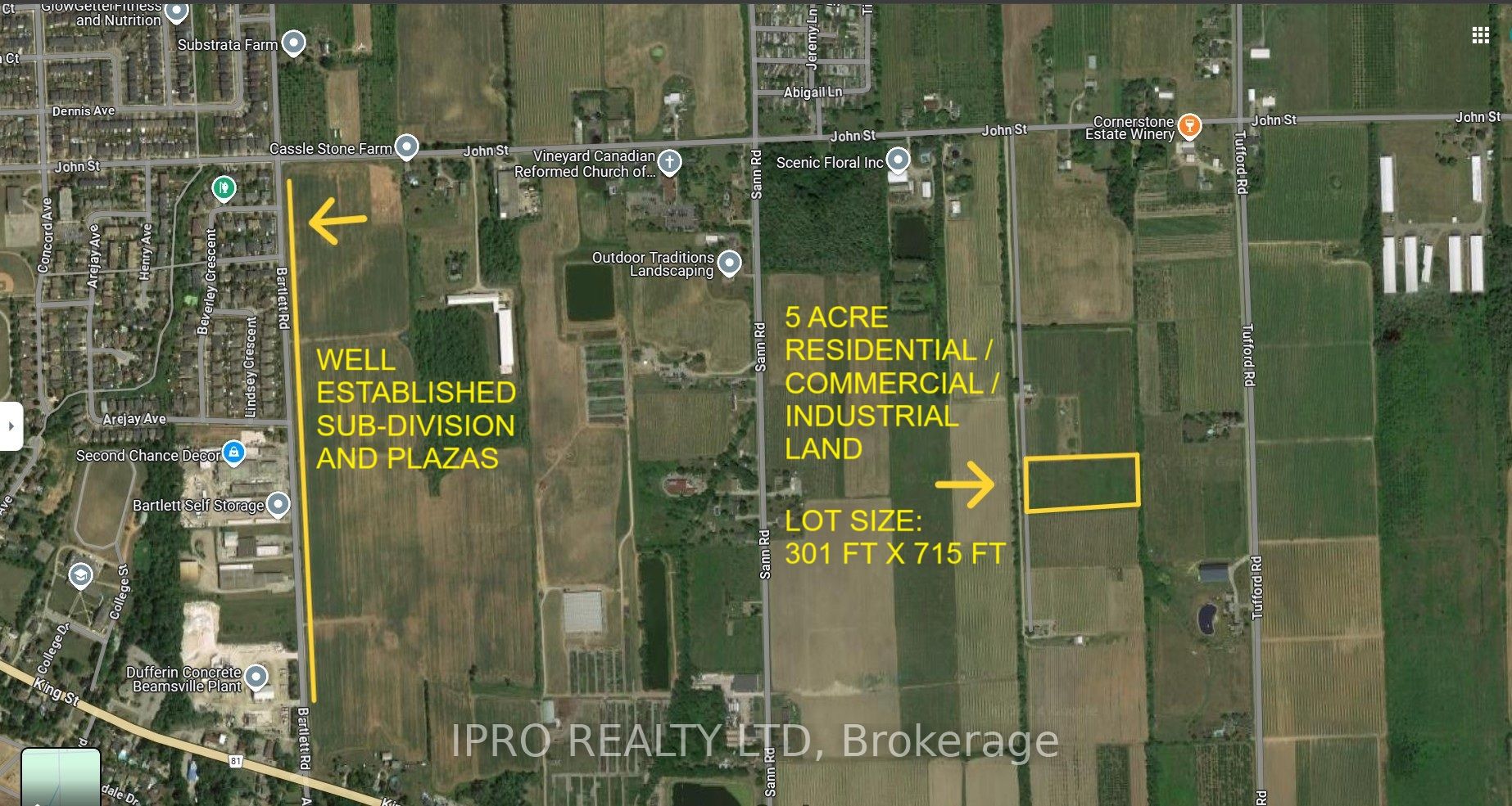 Lot 51 Lane of John St, Lincoln, Ontario, 982 - Beamsville